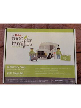 Raleys Food For Families Delivery Van Building Block Set  210+ Piece Kit For Age